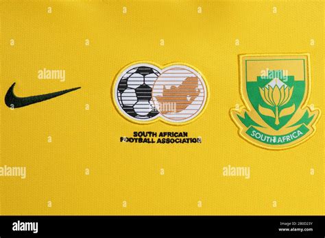 Close up of South Africa national football team Nike kit 2020 Stock ...