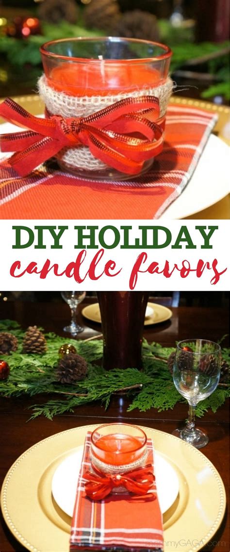 Simple Holiday Home: DIY Holiday Candle Favors for The Christmas Table