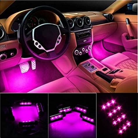 Car LED Strip Light 2020 | Pink car accessories, Pink car interior, Car ...