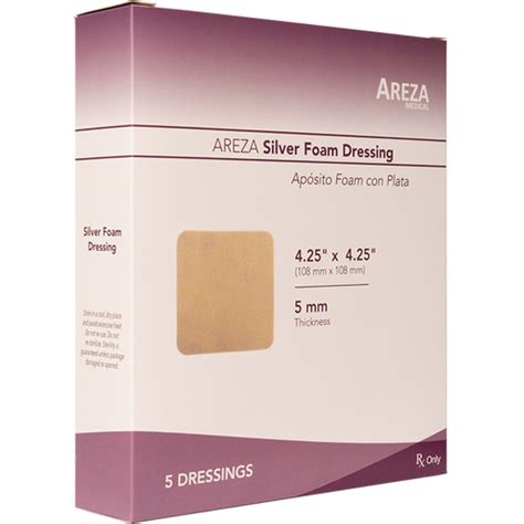 Antimicrobial Silver Foam Wound Dressing 4.25″ X 4.25″