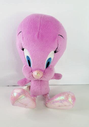 Purple Pink Tweety Bird Plush w Sparkle Feet Looney Tunes WB 11" Toy ...