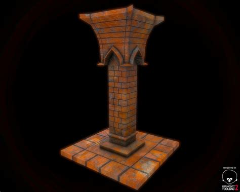 Pillar 3D Model $15 - .ma .fbx .obj - Free3D