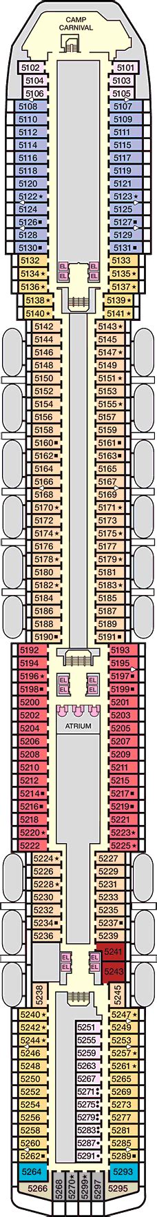 Carnival Legend Deck Plans: Ship Layout, Staterooms & Map - Cruise Critic