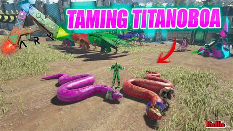 ARK PS4 TAMING TITANOBOA - YouTube