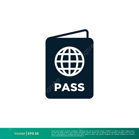 Passport Illustration Vector Hd Images, Passport Icon Vector Logo Template Illustration Design ...