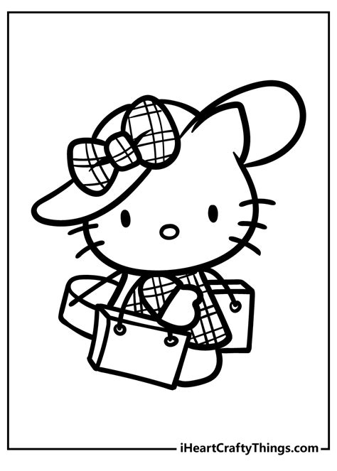 Hello Kitty Cartoon Frogs Coloring Pages