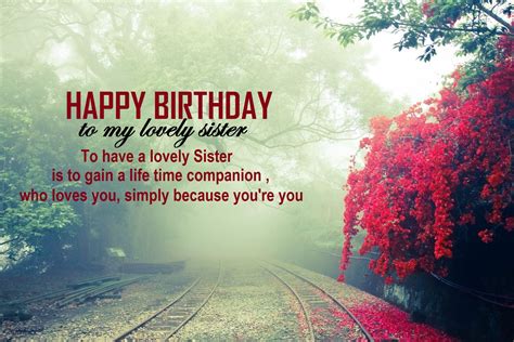 Happy Birthday Wishes for Sister - My Emotions