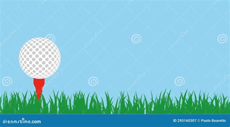 Golf Ball and Grass Vector. Free Space for Text. Wallpaper Stock ...