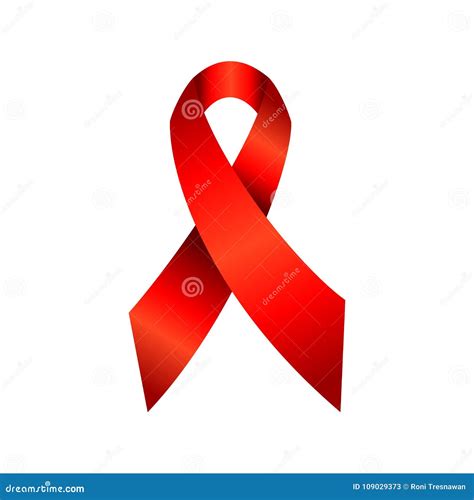 HIV Aids Awareness Red Ribbon Symbol Stock Vector - Illustration of event, artistic: 109029373