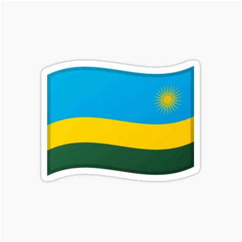 " Emoji Flag Rwanda" Sticker for Sale by Stickypegatinas | Redbubble