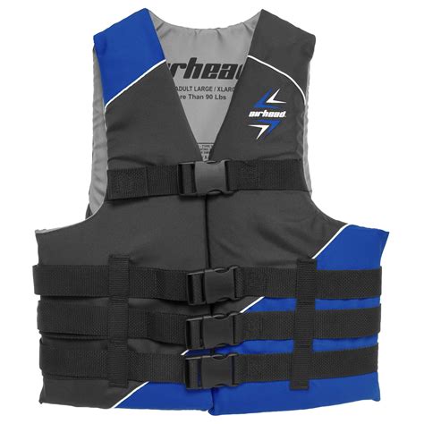 Airhead Slash Adult 90+ Lb XXL/XXXL Closed Sided Boating Life Vest Jacket, Blue - Walmart.com