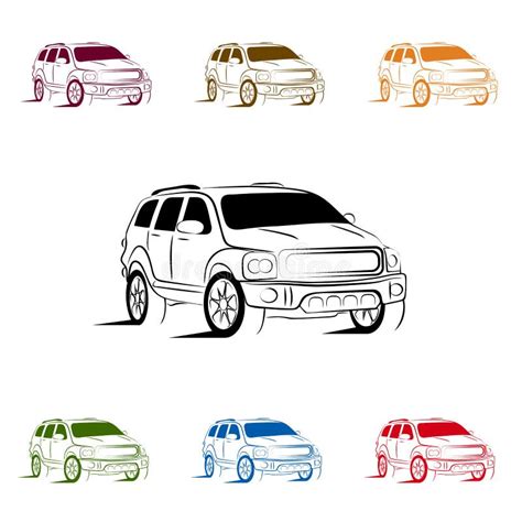 Suv Silhouette For Your Design Stock Vector - Illustration of case, auto: 46609823