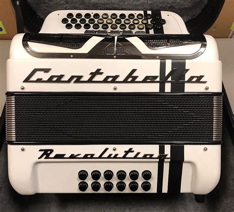 Acordeon Cantabella Revolution 534 MI Blanco Mate - 5 | Reverb