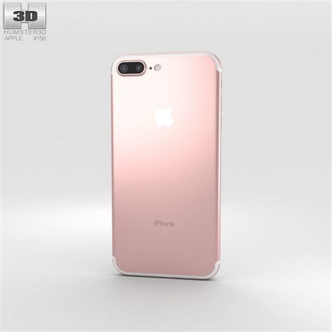 Apple iPhone 7 Plus Rose Gold 3D model - Humster3D