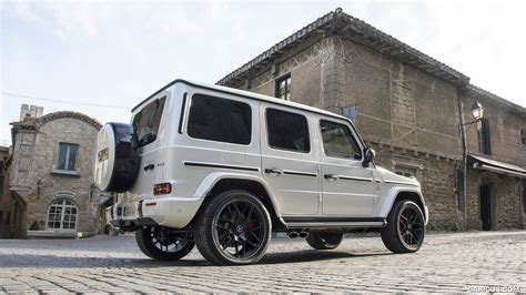 2019 Mercedes-AMG G63 (Color: Designo Diamond White Bright) - Rear ...