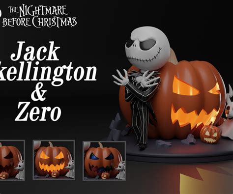 ArtStation - JACK AND ZERO THE NIGHTMARE BEFORE CHRISTMAS | Resources