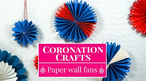 How to make paper fan decorations for the coronation | paper, party | Easy to make and ...