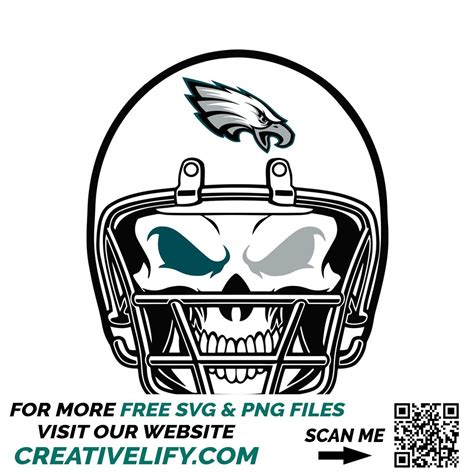 Philadelphia Eagles Skull Helmet Svg, Sport Svg, Football Sv - Inspire ...