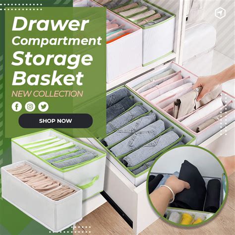 Drawer Compartment Storage Basket - homebbc