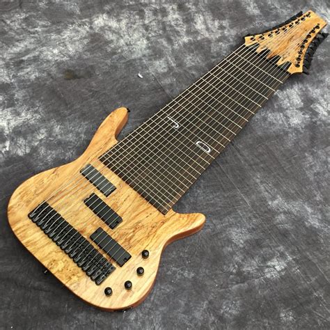 Factory Custom 17 String Electric Bass Guitar, Rosewood Fingerboard, Fretless Inlay, Custom ...