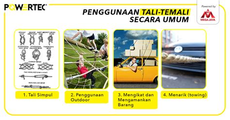 Simak! 11 Penggunaan Tali Temali Untuk Berbagai Kebutuhan Yang Tepat