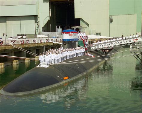 The crew of the US Navy (USN) SEAWOLF CLASS: Attack Submarine, USS ...