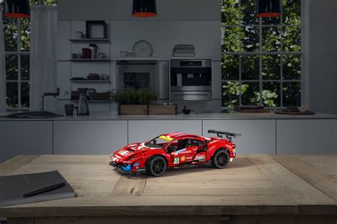 This Lego Technic Ferrari 488 GTE model is an incredibly detailed ...