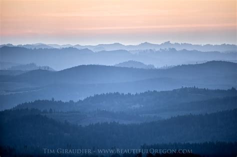 View of Oregon Coast Range from Spencer Butte. Eugene photography 381 ...