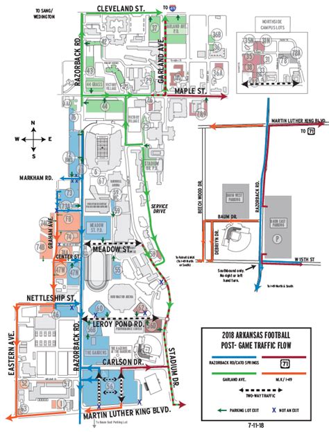 University Of Arkansas Parking Map - Maps For You