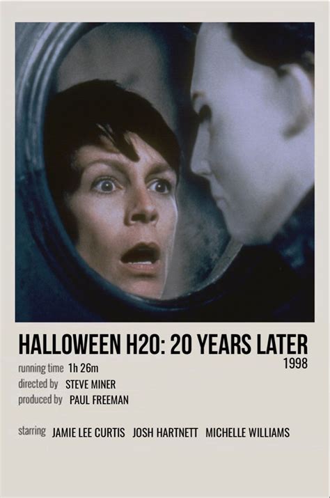 halloween h20 in 2021 | Halloween h20, Movie poster wall, Movie posters