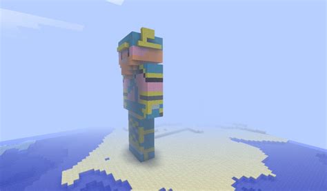 Pixel art ( Charecter statues ) Minecraft Map