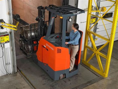 How to drive a STAND UP Forklift? - Controls Diagram - Training