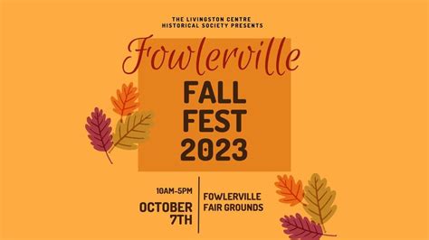 2023 Fowlerville Fall Festival, Fowlerville Family Fair / Fowlerville Agricultural Society, 7 ...