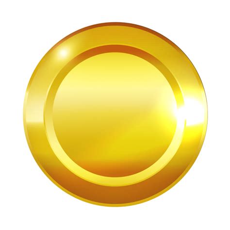 Empty Gold Coin PNG Image | PNG All