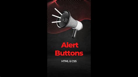 How To Create Alert Buttons In HTML & CSS #shorts - YouTube