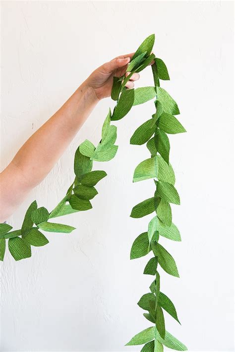 Diy paper leaf garland – Artofit