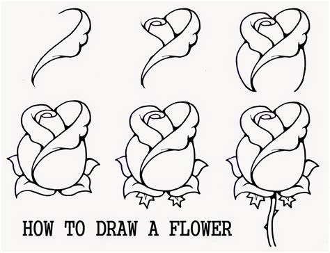 How to draw a flower easy step by step - Learn To Draw And Paint