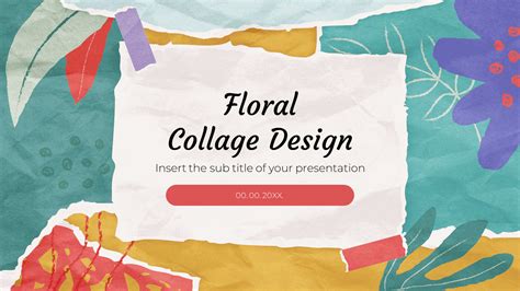 Floral Collage Design Free Google Slides PowerPoint Template