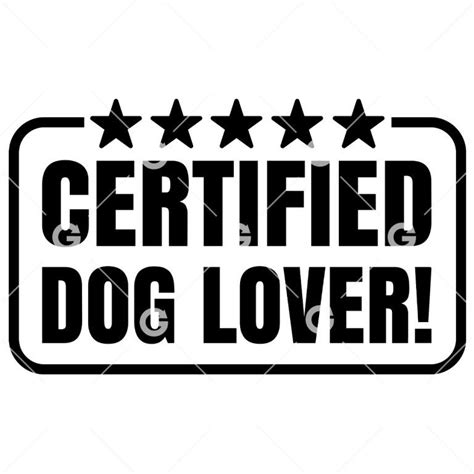 Certified Dog Lover Sign SVG | SVGed