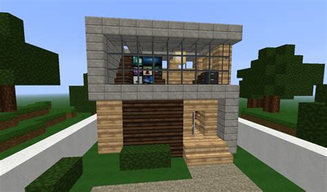 Simple Modern House Minecraft Project