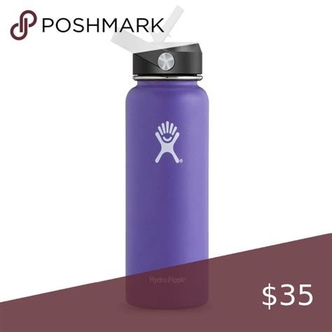 32oz Hydro Flask Wide Mouth Flex-Straw Lid Purple 1.0 | Hydroflask ...