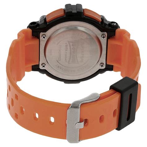 SF Digital Dial Orange Plastic Strap Watch for Men