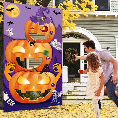 Authentic Merchandise Online Shopping from Anywhere gdy Halloween Pumpkin Bean Bag Toss Game ...