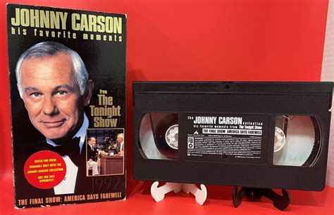 Johnny Carson VHS 1994 His Favorite Moments The Final Show | eBay in ...