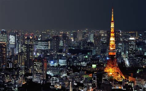 photography, Cityscape, City, Urban, Building, Night, Lights, Japan, Tokyo, Tokyo Tower ...