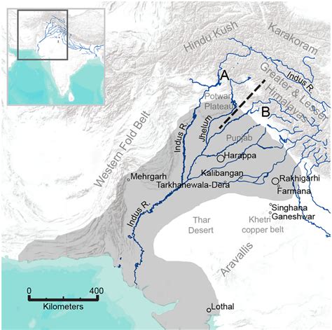 Map of the Indus Civilization culture area with locations mentioned in... | Download Scientific ...