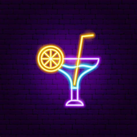 Cocktail Drink Neon Sign 4997340 Vector Art at Vecteezy