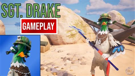 New Sgt. Drake Skin Gameplay (Fortnite Battle Royale) - YouTube