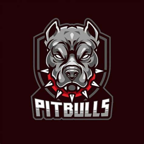 Pitbull mascot logo Vector | Premium Download