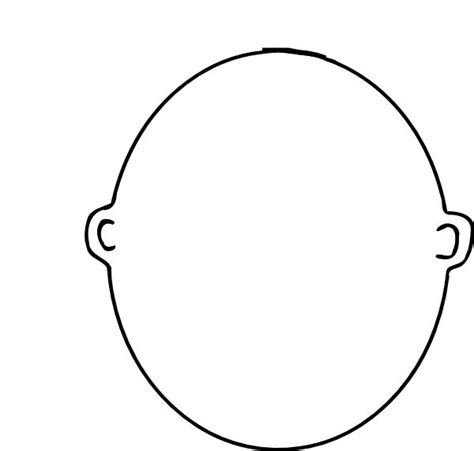 blank face coloring page | Face template, Coloring pages, Face outline